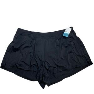 Swim Solutions Plus Size Swim Shorts Black 22W New with Tags